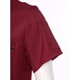 thumbnail image 6 of TiaoBug Men Women Chef Coats Unisex Premuim Chef Jacket Short Sleeve Double-Breasted Cooking Working Unifroms Red Short Sleeve XXL, 6 of 7