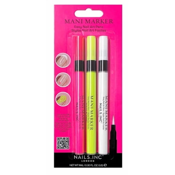 Trio de feutres pour manucure Nails Inc Néon