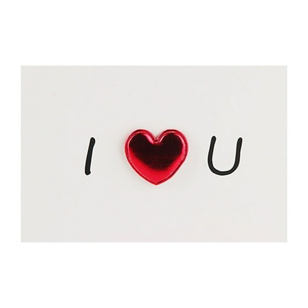 Tarjeta de felicitación tridimensional de cuero DIY con la frase "Amo tu corazón" y borde de corazón. Tarjeta Qixi para el Día de San Valentín.
