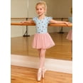thumbnail image 3 of Aideaone Ballet Leotard for Girls Toddler Dance Dress Outfit with Skirt Ruffle Sleeve 3-8Y, 3 of 7