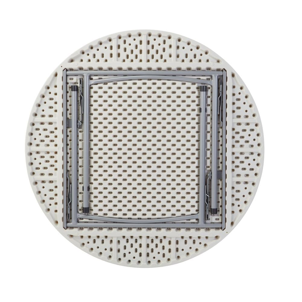 NPS 48" Heavy Duty Round Folding Table, Speckled Grey