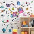 thumbnail image 2 of Adhesivos de pared de PVC con dibujos animados de regreso a clases, 40 x 59 cm, 2 of 4