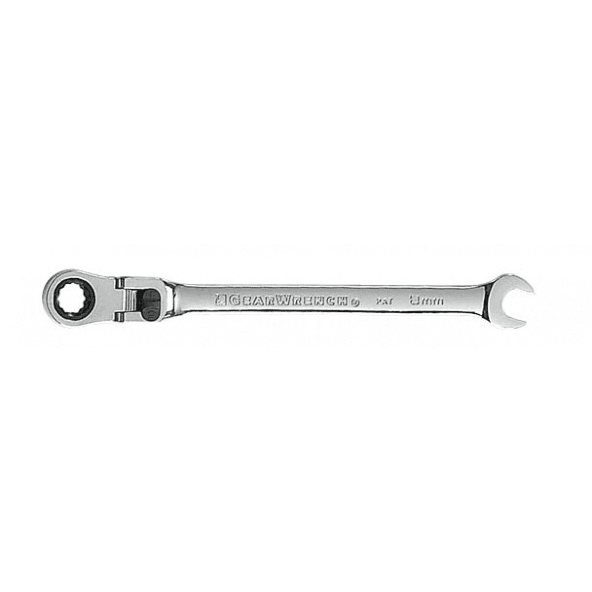 8mm 120XP Universal Spline XL Flex Combination Ratchet Wrench