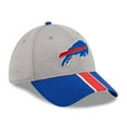 thumbnail image 3 of Men's New Era Heather Gray/Royal Buffalo Bills Striped 39THIRTY Flex Hat, 3 of 5