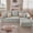 Gray 3Steaters, variant on Deep Seat Corduroy Sofa, No Assembly Compressed Couch with Soft Cushions for Living Room & Apartments, Black