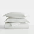 thumbnail image 5 of Duvet Cover Set - Ultra Soft & Breathable - Light Gray Pin Stripe for Queen Size Bedding by Comfort Canopy, 5 of 15