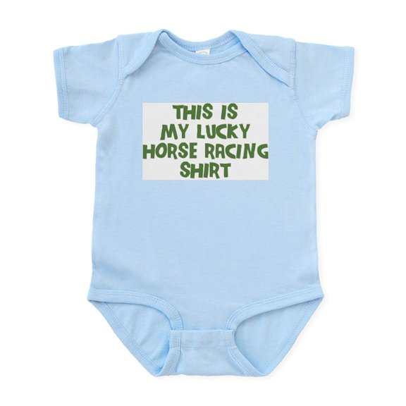 CafePress - Lucky Horse Racing Infant Bodysuit - Baby Light Bodysuit, Size Newborn - 24 Months