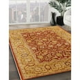 thumbnail image 3 of Ahgly Company Machine Washable Indoor Square Industrial Modern Lava Red Area Rugs, 3' Square, 3 of 7