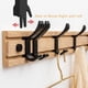 thumbnail image 5 of 2 Unids Coat Rack Ropa Hanger Ganchos de la sala de estar Closet Sombrero de madera PERRAMIENTO PERSONAJE GANCHO GANCHO, 5 of 6