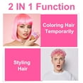 thumbnail image 5 of ikzee Coloring Hair Wax, Pink - Hair Styling Clay Washable - Temporary Hair Dye - Hair Color Wax For Women Men Kids Party Cosplay, 5 of 9