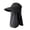 Black, variant on Women's UPF 50+ Sun Protection Hats Full Face Cover Shield Wide Brim with Neck Flap Breathable Summer Hats