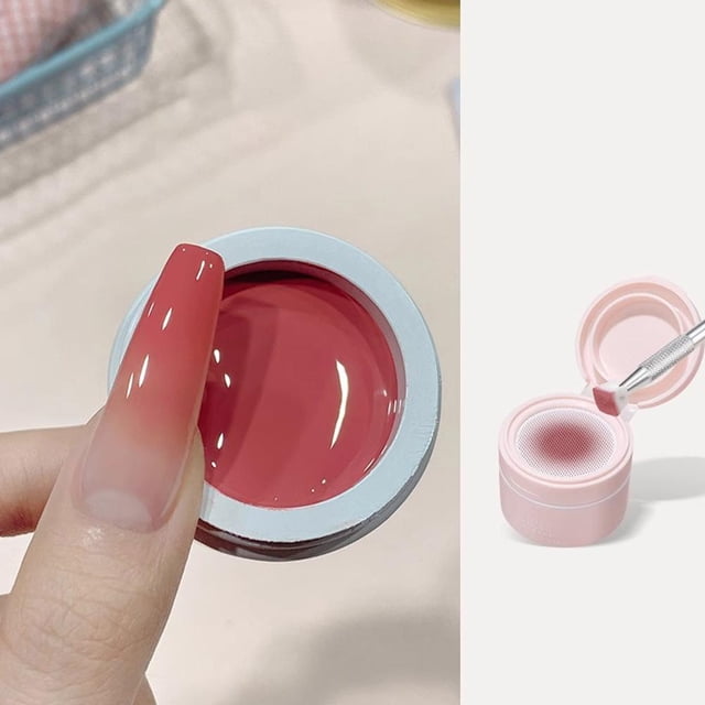 Solid Air Cushion Pat Gel Washable Frosted Texture Line Nail Dyeing Blush Lacquer Cover Free