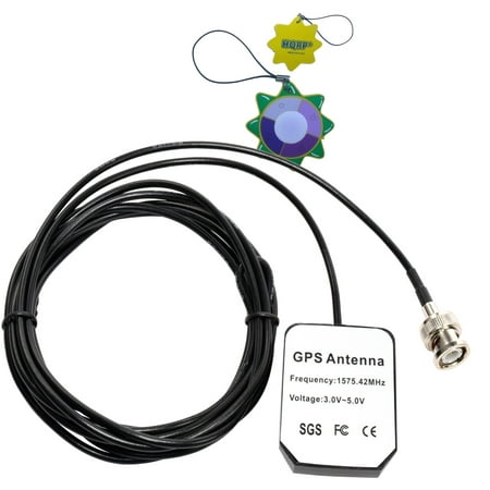 HQRP GPS Antenna for Garmin GPS 120, 120XL, 125 Sounder, 128, 135, 205, GPSCOM 170 + HQRP UV