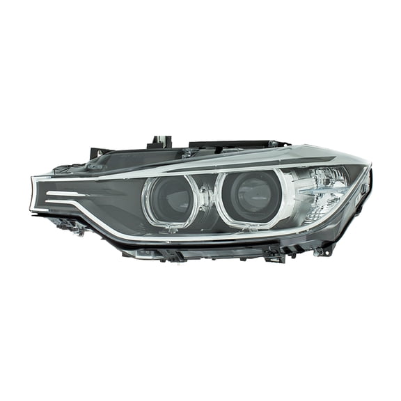 KAI New OEM Replacement Driver Side Headlight Lens And Housing, Fits 2012-2015 BMW 3 Series Sedan