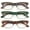 Grey/Green/Brown, variant on 3 Pairs Men Women Bold Thick Reading Glasses 2 Tone Mica Marble - Fashion Reader ZT107 +3.25