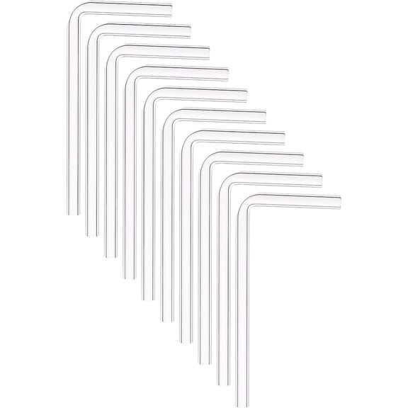 10-Pack L-Shaped Glass Tubes 4.3-Inch Delivery Stems Labs Home Science