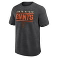 thumbnail image 2 of Men's Fanatics Heather Charcoal San Francisco Giants Top Notch T-Shirt, 2 of 3