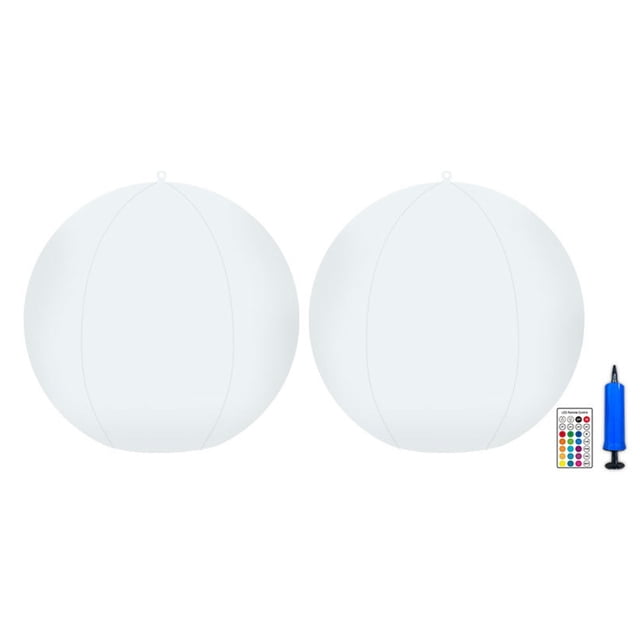 Esfera Emisora de LED para Exteriores Impermeable Solar Jardín Villa Paisaje Esférica Playa Piscina Decorativa (2 Piezas) 34 Cm 2