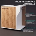 thumbnail image 5 of Phillips Under Sink Cabinet, Double Door Storage with Open Back for Pipes, Wide Unit, Freestanding Cabinet, 5 of 7