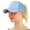 Blue, variant on 2025 Ponytail Baseball Cap Women Messy Bun Hat Snapback