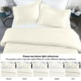 thumbnail image 3 of Superior Modal From Beechwood 400TC Ivory Duvet Cover Set, Full/ Queen, 3 of 11
