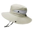 thumbnail image 6 of New Parent-child Sun Fisherman Hat Outdoor Unisex UPF 50+ Bucket Hat Men Women Large Wide Brim Hiking Hat Children Panama Hat, 6 of 9