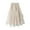 Beige, variant on Skirts for Women, Fashion Women Long Tulle Skirt Flower Embroidery Solid Color High Waist Mesh Beading Midi Skirt Beige One Size