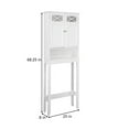 thumbnail image 3 of Prairie Over the Toilet Space Saving Etagere in White, 3 of 5