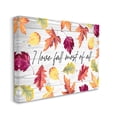 thumbnail image 3 of Love Fall Most Of All Autumn Leaves Scattered Inspirational Graphic Art Gallery-Wrapped Canvas Print Wall Art, 3 of 5