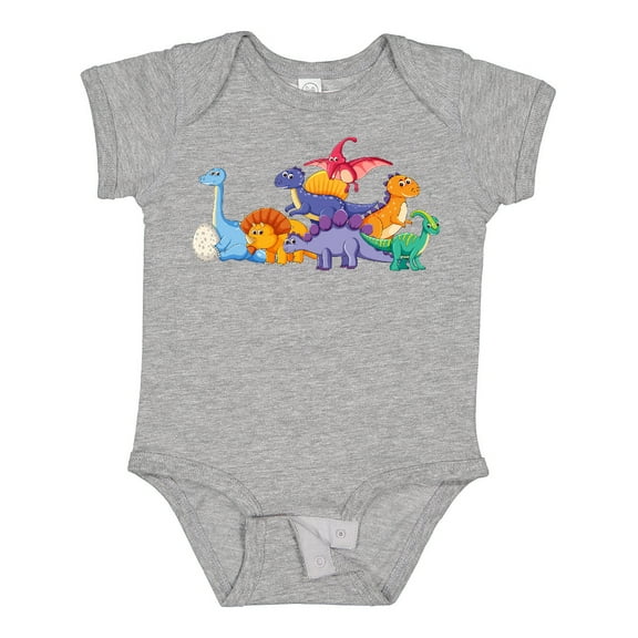 Inktastic Cute Dinosaurs Boys or Girls Baby Bodysuit