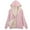 Pink, variant on AOOCHASLIY Ladies Coat Clothes Women's Fashion Hooded Jacket Print Zip Long Sleeve Pocket Top Blouse Coat