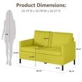 thumbnail image 4 of LAZZO 51" W 2-Seat Fabric Modern Small Loveseat Sofa Couch(Green), 4 of 9