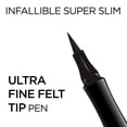 thumbnail image 2 of Delineador líquido L'Oreal Paris Infallible Super Slim Grey, 2 of 6