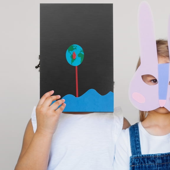 Hemobllo 10Pcs Foams Board Black PVC Display Projects for Students