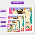 thumbnail image 5 of Welcome to Pug Classroom Teacher Dog Mom Vinyl Sticker Dog Lover Gifts Waterproof Decal Art Decor - 02015, 5 of 5