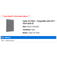 thumbnail image 2 of Cabin Air Filter - Compatible with 2017 - 2024 Audi Q7 2018 2019 2020 2021 2022 2023, 2 of 2