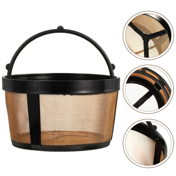 FONDOTIN Reusable Filter Coffee Maker Black Stainless Steel 1Pack 3.5X3.5X2In