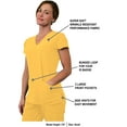thumbnail image 2 of Green Town Scrubs for Women Scrub Set - Jogger Pant and V-Neck Top, 6 Pockets, Easy Care Uniforms, 2 of 7