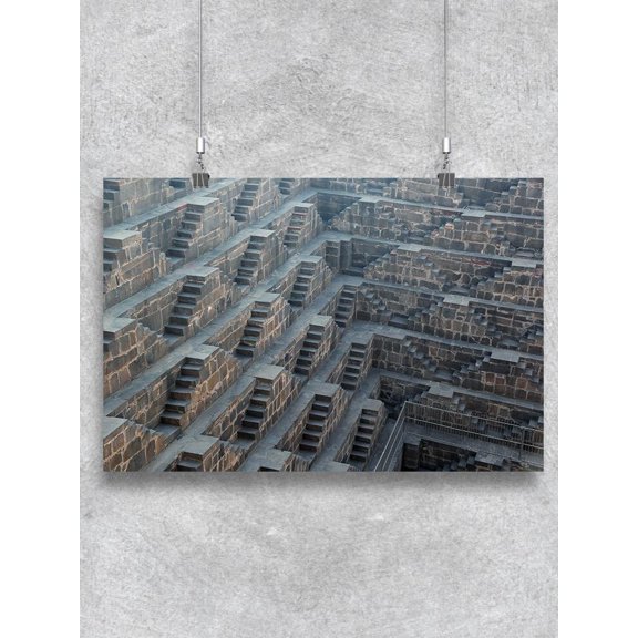Impressive Old Stepwell Poster -Image by Shutterstock