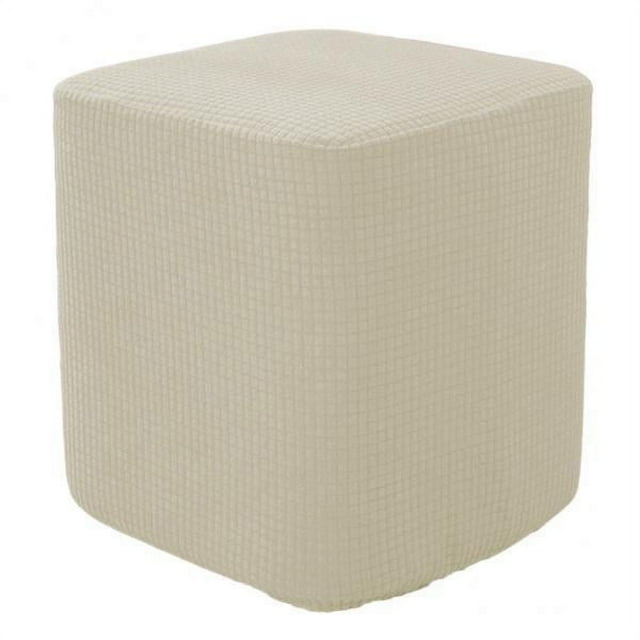 2x Reposapiés cuadrado de poliéster, otomanas de repuesto, funda decorativa para reposapiés, funda para dormitorio, sala de Gloria otomana cubre funda