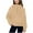 Khaki, variant on Diufon Girls Hoodies Half Zipper Long Sleeve Sweatshirts Solid Color Pullover Tops with Pockets