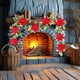 thumbnail image 1 of Decoración Navideña de Ratán Rojo con Hojas Artificiales de Frutos Rojos y Hojas Artificiales de Ratán., 1 of 6