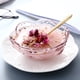 thumbnail image 4 of Juego de cuencos de cristal pequeños para aperitivos, salsas, kétchup y postres Platos para sushi y salsas en color rosa flor de cerezo, 4 of 5