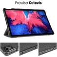 thumbnail image 4 of Slim Case for Lenovo Tab P11 11 inch Tablet 2020 (Model: TB-J606F TB-J606X), Lightweight Shell Stand Cover with Auto Sleep/Wake , Denim Gray, 4 of 8