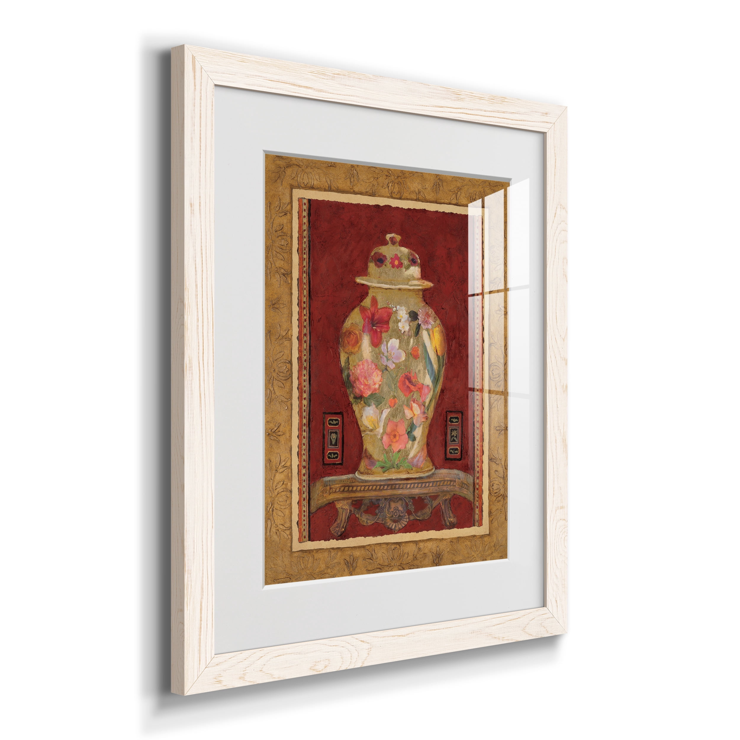 Romantic Urn I - Premium Framed Print - Ready to Hang - 17 x 20 - White Frame