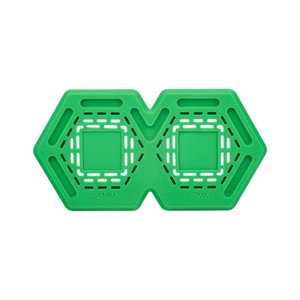 Almohadilla de aislamiento térmico para chip de CPU, almohadilla de silicona de doble cara para IC, versátil y práctica. Verde