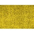 thumbnail image 1 of Ahgly Company Machine Washable Indoor Rectangle Persian Yellow Traditional Area Rugs, 4' x 6', 1 of 4