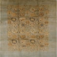 thumbnail image 1 of Ahgly Company Indoor Square Mid-Century Modern Brown Oriental Area Rugs, 5' Square, 1 of 6