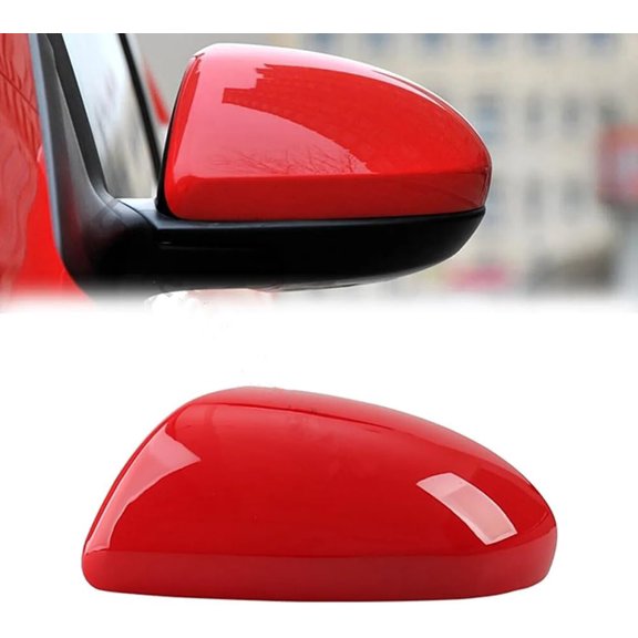 Red Left Driver Side Mirror Cover Cap For Mazda 3 2010 2011 2012 2013 No-Signal (Red Left Driver Side)