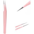 thumbnail image 1 of Pince à Extensions de Cils Pince à Cils Droite Inclinée de Précision pour Isolation & Extensions de Cils Classiques Pince à Cils Pointues pour Extensions de Cils Rose, 1 of 7